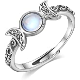 AEONSLOVE 925 Sterling Silver Adjustable Rings Saint Benedict/Jesus Cross Ring Religious Jewelry Gifts for Women Men