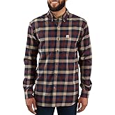 Carhartt Mens Rugged Flex Hamilton Plaid Flannel Shirt (Regular and Big & Tall Sizes)