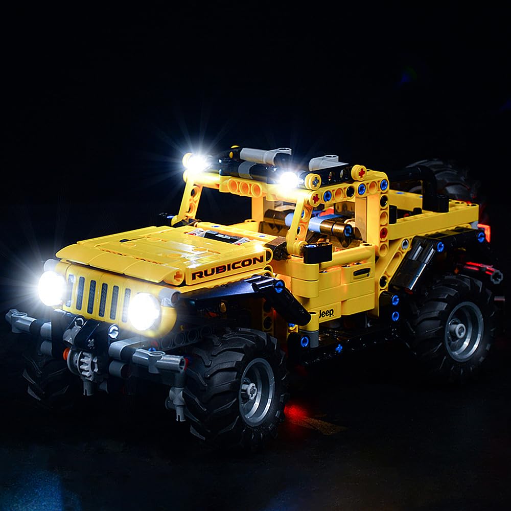 Photo 1 of Light Set for Technic Jeep Wrangler Building Blocks Model - Led Light kit Compatible with Lego 42122(NOT Included The Model) (Classic Version)