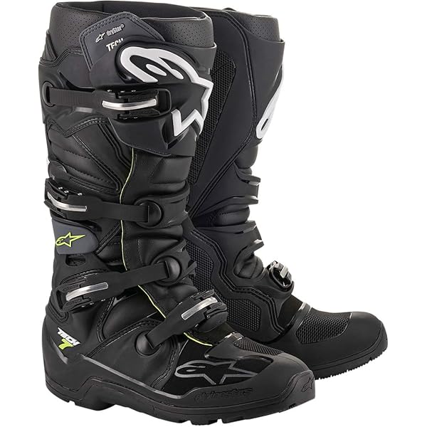Amazon.com: Alpinestars Mens Tech 1 Boot (Black/White/Yellow/Red