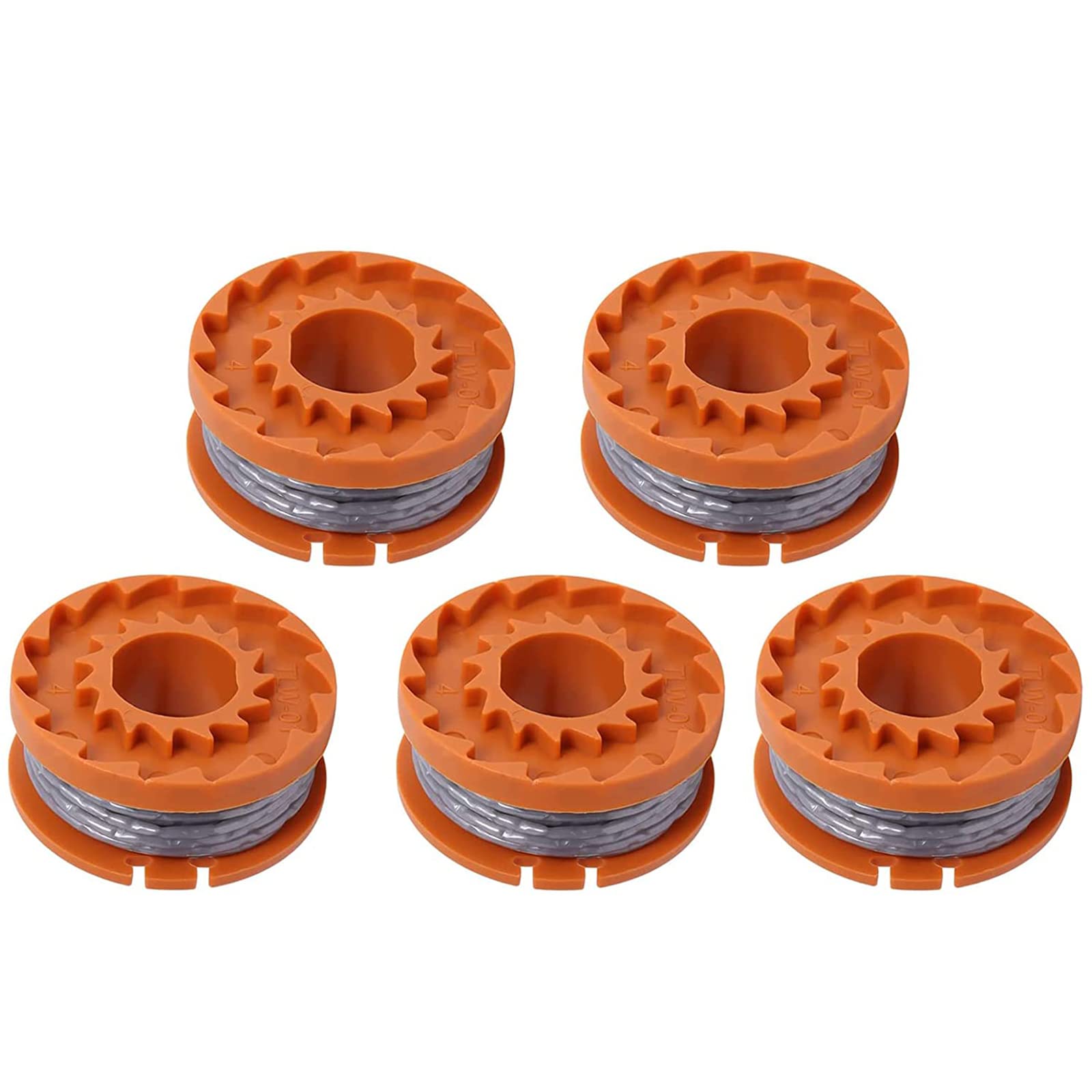 Replacement Strimmer Spool & Line Compatible with Mac Allister MGTP18Li – 1.65mm Autofeed Trimmer Line by Poweka, 10ft Each, Durable ABS & Nylon, Easy Fit, 4-Pack