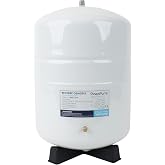 Neo-Pure Reverse Osmosis Storage Tank - White Powder-Coated Stainless Steel, RO Water Tank, Durable and Resistant for Filtration Systems (White, 3.2 Gallon)