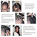 Passion Twist Hair - 8 Inch 9 Small Bundles Afro Curly Crochet Braiding Hair for Black Women, Ombre Curly Crochet Braids Hair Synthetic Water Wave Braiding Hair Extensions (9 Bundles, 1B/BUG)
