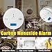 Carbon Monoxide Detector Gas Detection, WJZXTEK Digital Display Carbon Monoxide Alarm, Electronic Equipment, Power Detection Equipment, Alarm Clock Warning, 2Pack
