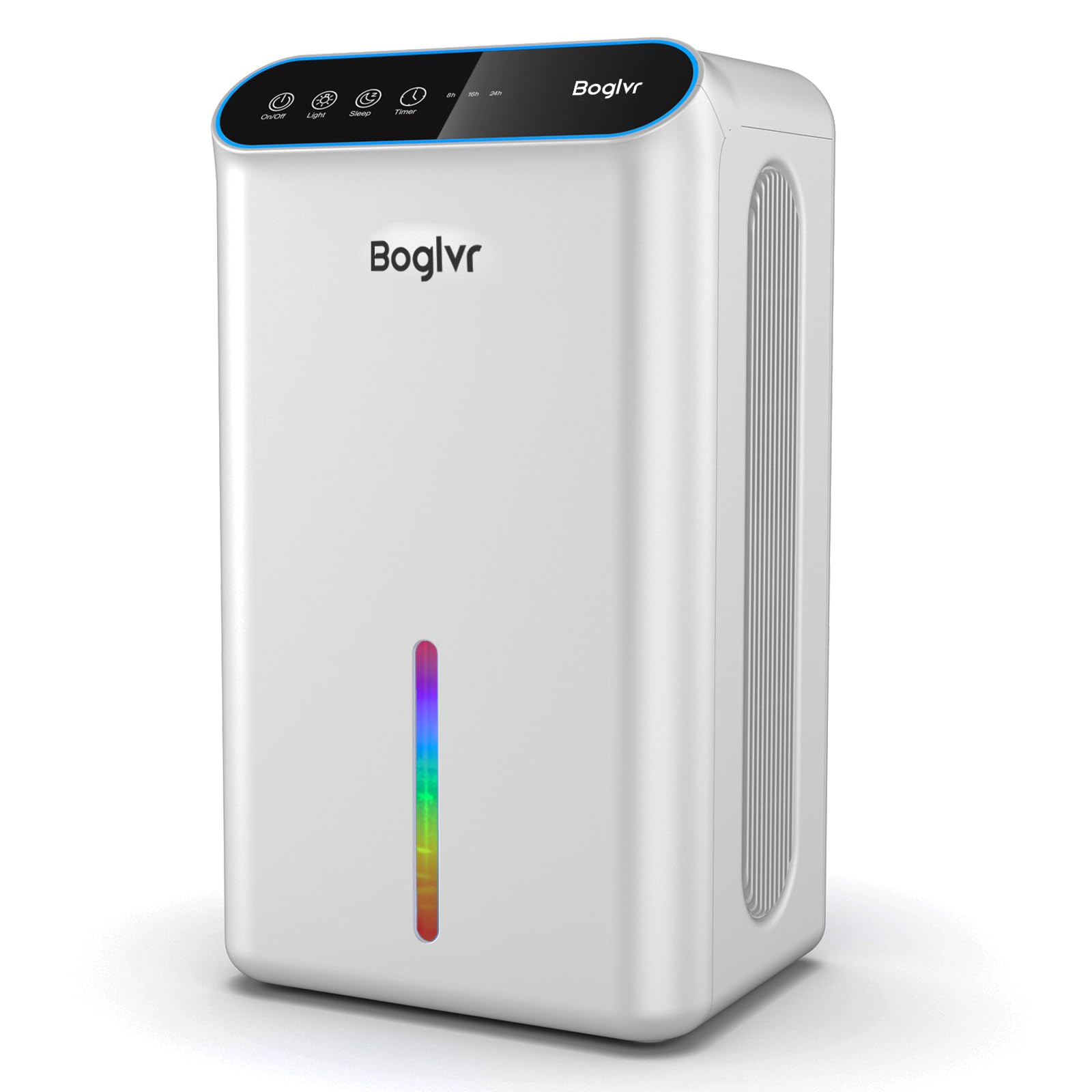 Photo 1 of Dehumidifiers, Dehumidifier for Home (85 OZ, 800 sq.ft) Quiet Small Dehumidifier for Bedroom Bathroom Basement with Drain Hose, 3 Gear Timer, Sleep Mode, Auto Shut Off, 7 Color Ambient Light