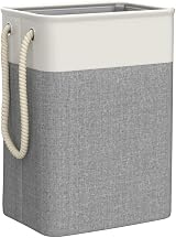 BrilliantJo 78L Large Collapsible Laundry Basket with Handles Beige Grey 60H x view 4