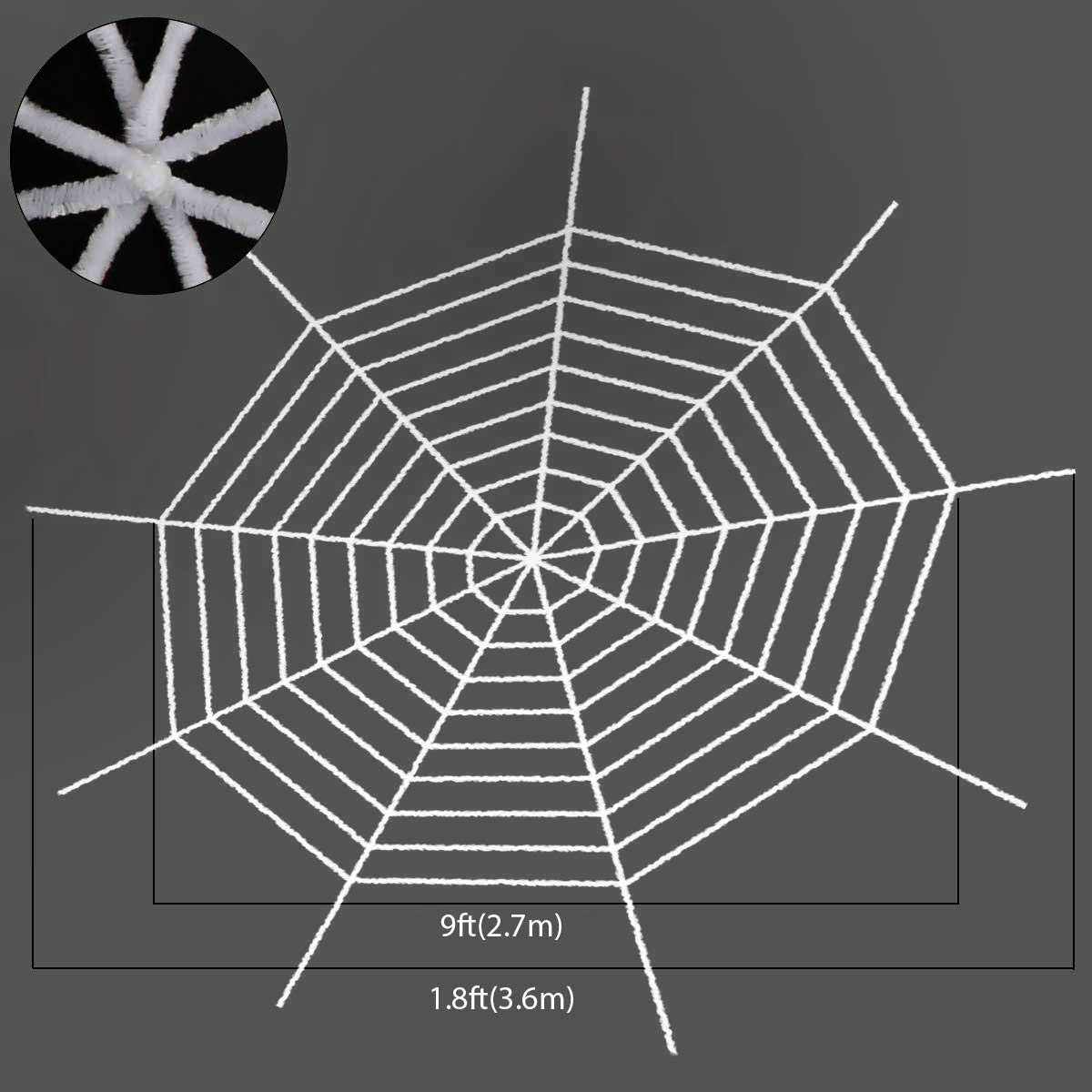White Spider Web Cobweb for Halloween Indoor Outdoor Home Decorations