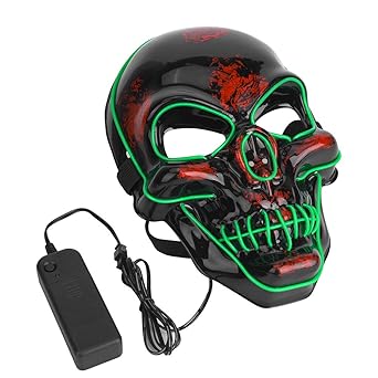 Buy Tbest Halloween Mask, Clown Funny Glow Mask Skull Scary Mask (Green