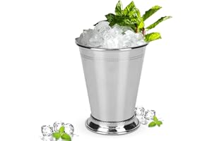 Mint Julep Cups Silver, Stainless Steel Drinking Cup Party Supplies