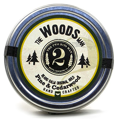 The Woods Beard Balm - Pine and Cedarwood - Essential Oil Scented Beard Conditioner Beard Balm by The 2Bits Man