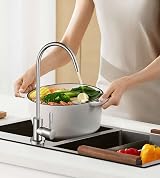 Duokon Lead-Free Chrome Swan Neck Water Filter Tap for RO Systems Kitchen Faucet view 6