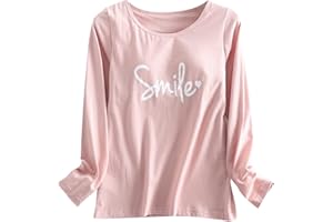 SERYU Modal T Shirt with Cup Chest Pads for Women Crew Neck Long Sleeve Solid Color Tops Basic Comfy Blouse Shirts