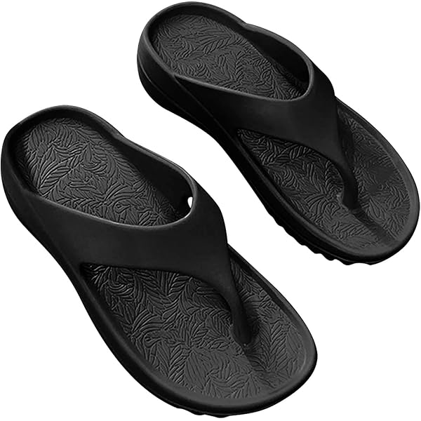 Tongs Homme Avec Soutien De La Voûte Plantaire - Semelle Antidérapante, Légères, Confortables - Pour Plage, Piscine, Voyage, Marche