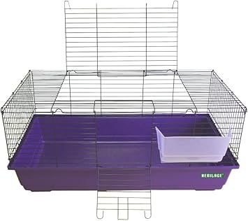 Heritage Kaninchenkafig Hpp 1 Violett 100 Zentimeter Innen Gross Bunny Stall Meerschweinchen Kafige Mit Heuraufe Amazon De Haustier