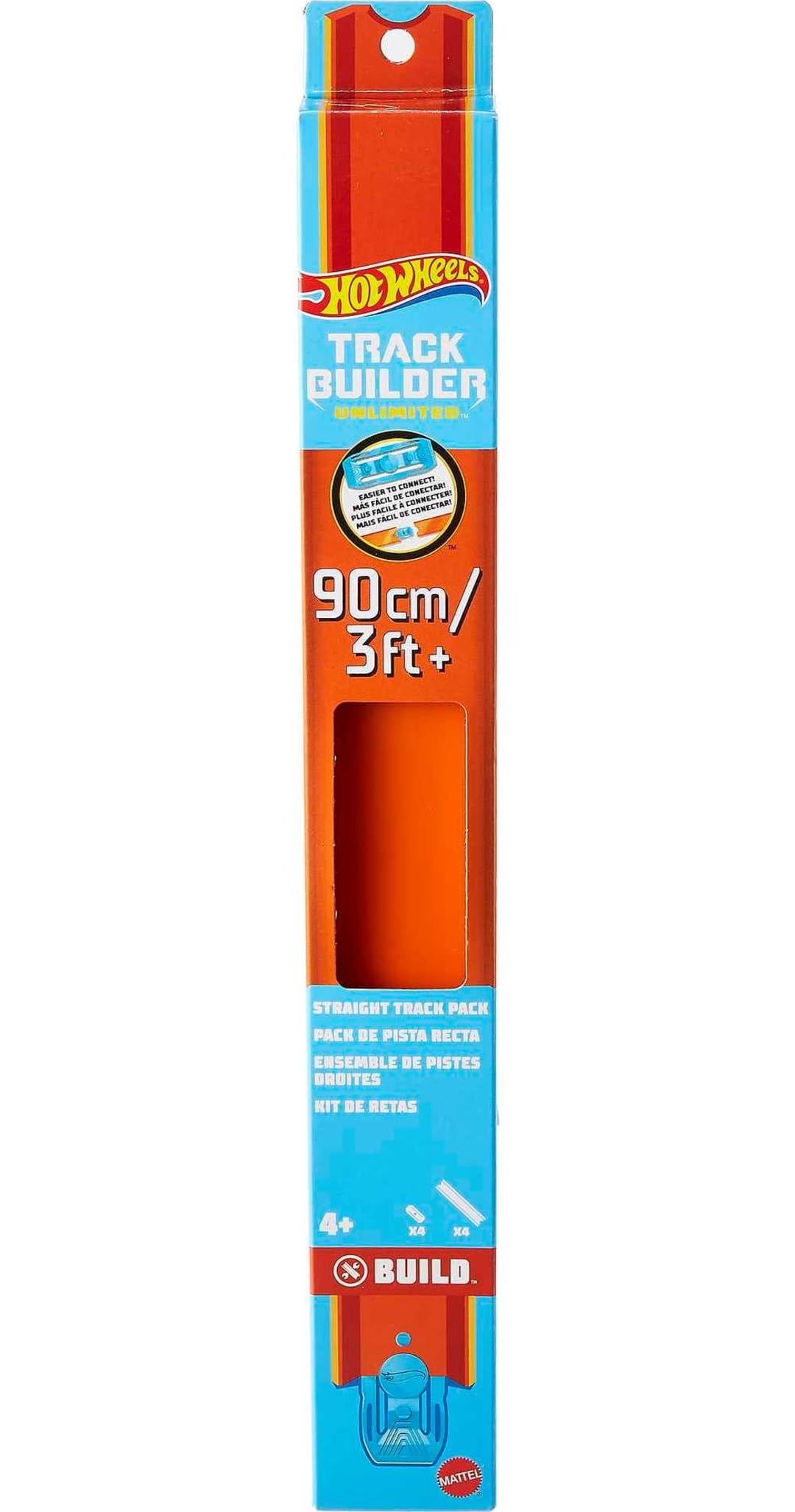 Hot Wheels TB Straight Track Orange