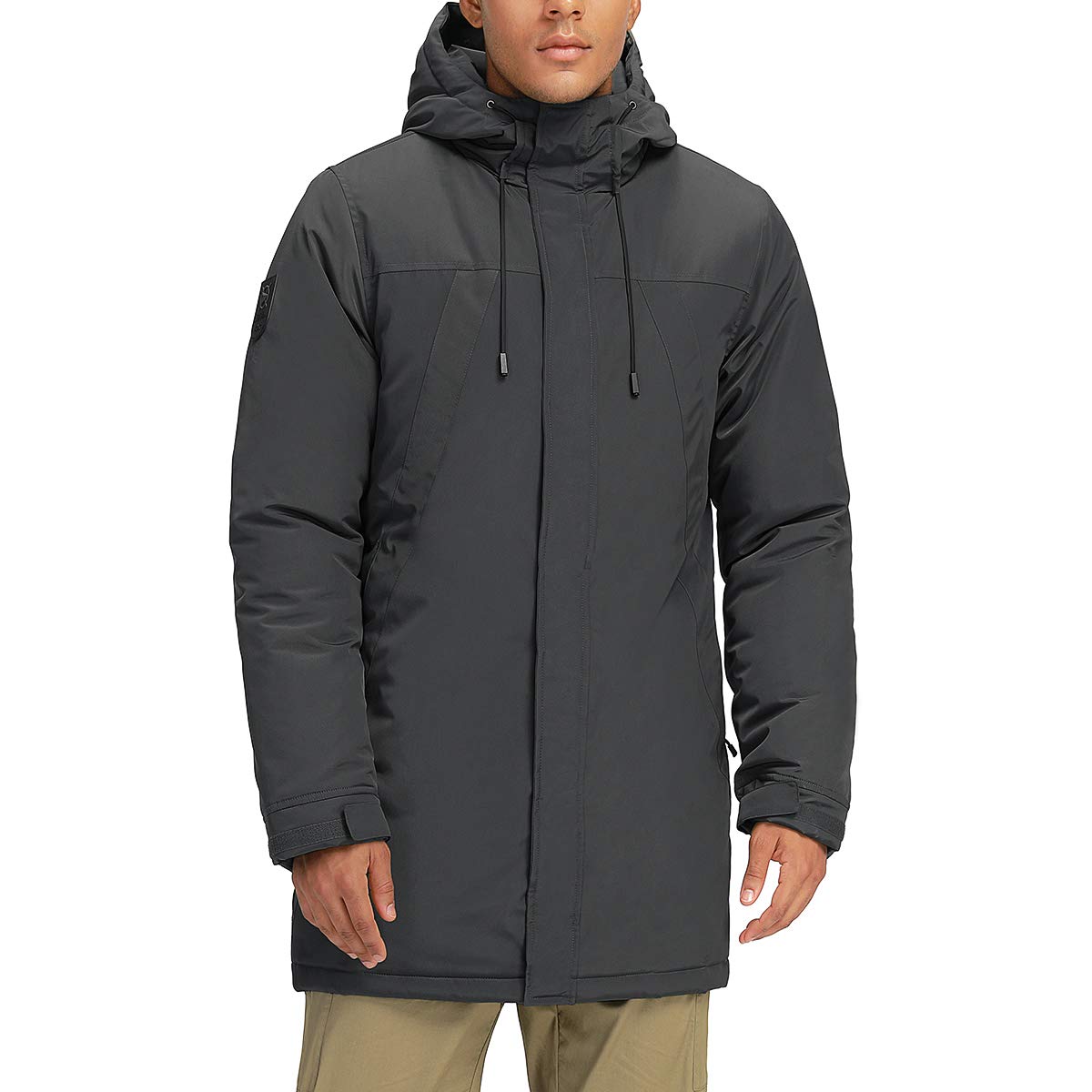 CAMELSPORTS Mens Winter Coats Long Warm Jacket with