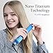 Professional 450°F Nano Titanium Tourmaline Ionic Curling Flat Iron Hair Straightener Straightens holder30 second heat up Hairstyling Iron with Adjustable Temp Instant Heat Up LED Display Blue