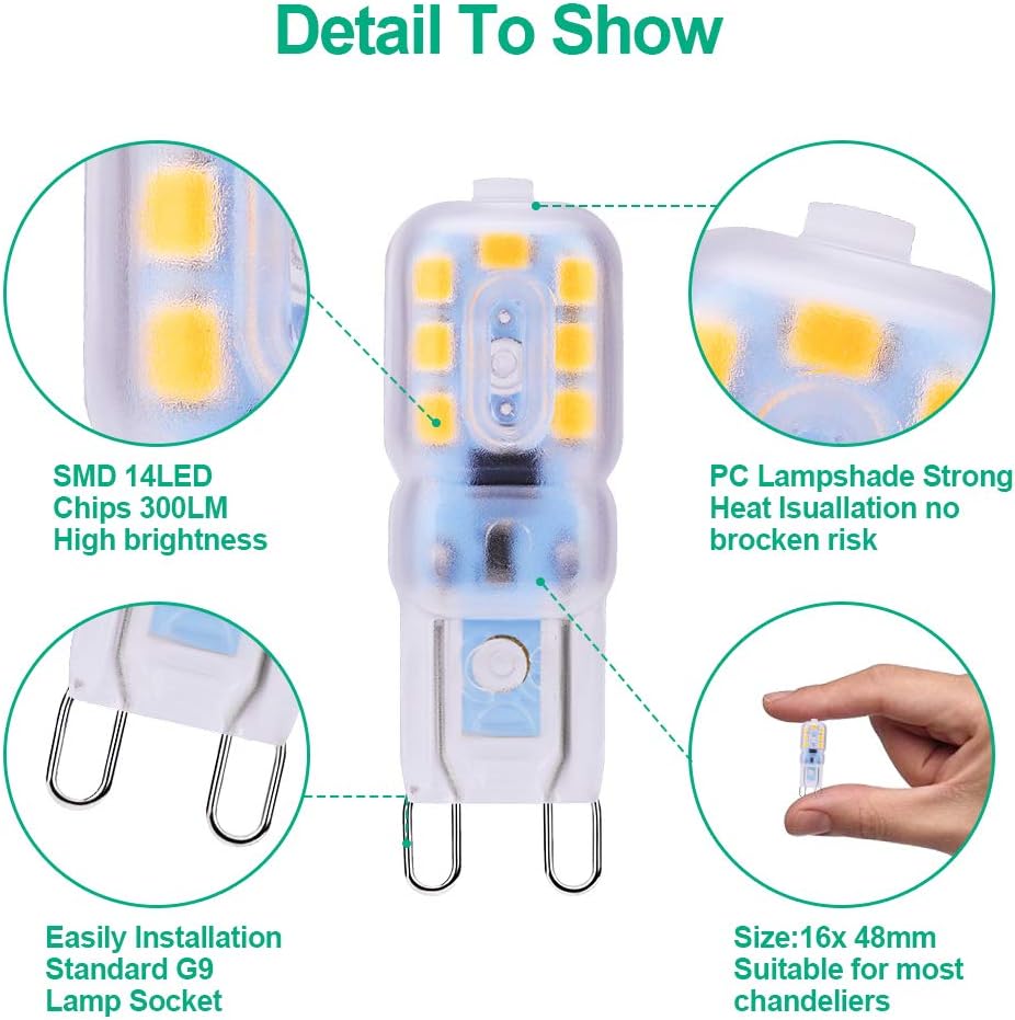 Tailcas G9 LED Light Bulbs 3W - Image 4