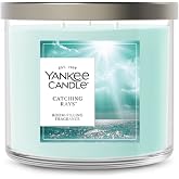 Yankee Candle Catching Rays Scented Candle, 14.5oz 3-Wick | Up to 40 Hour Burn Time, Room Filling Fragrance, Long-Lasting Scent, Premium Plant Wax Blend, Consistent Burn, Giftable