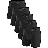 5Mayi Men's Boxer Briefs Fly Front with Pouch Athletic Mens Underwear Performance Boxer Briefs for Men Pack