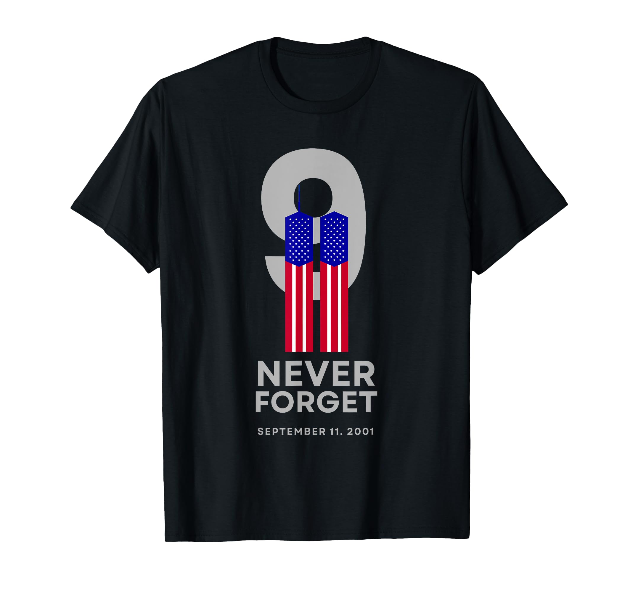 Photo 1 of Never Forget September 11 Memorial Day American Flag T-Shirt (SIZE UNKNOWN)

