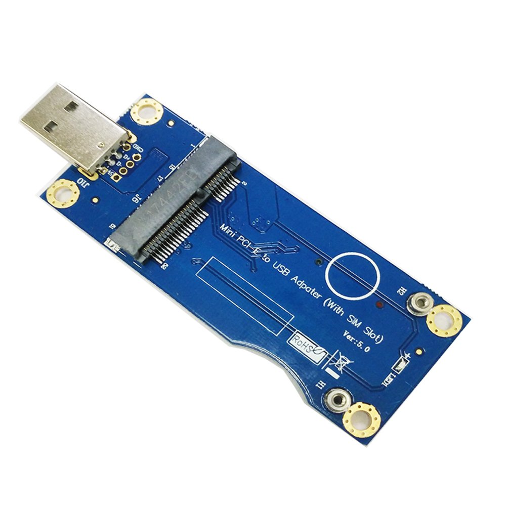 LeHang Mini PCI-E to USB Adapter With SIM card Slot for WWAN/LTE Module(industrial-grade)