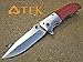 VORTEK Ultra Fast Opening Folding Pocket Knife: Beautiful Rosewood Handles - 8Cr13MoV Razor Sharp Stainless Steel Blade - Perfect Everyday Carrying Pocket Knife