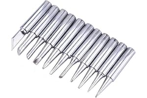 FEITA 900M-T Soldering Iron Tips 60W Replacement Solder Tip for Electric Soldering Station 936, 937, 907 Tools Supplies (B/I/K/D/C-Type 11Pcs)