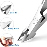 FERYES Cuticle Clipper - 5mm Jaw, Surgical Steel, Easy Grip, Nickel Plated view 3