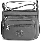 Nawoshow Crossbody Purses for Women Lightweight Shoulder Handbags Waterproof Nylon Travel Bag Ladies Pocketbooks