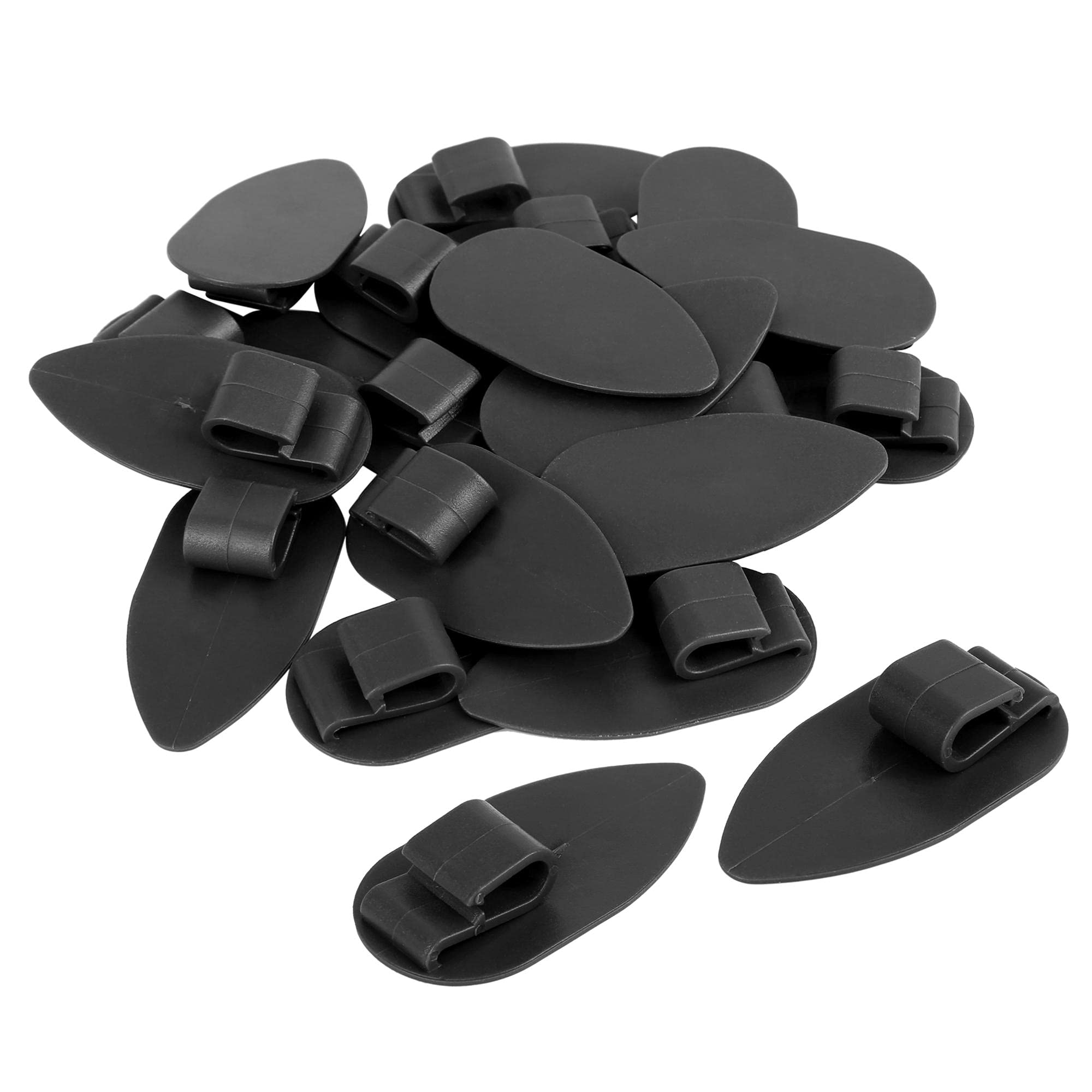 Photo 1 of X AUTOHAUX Universal Car Floor Mat Clips Fixing Grips Anti Slip Buckle Black 28x56mm 20 pcs