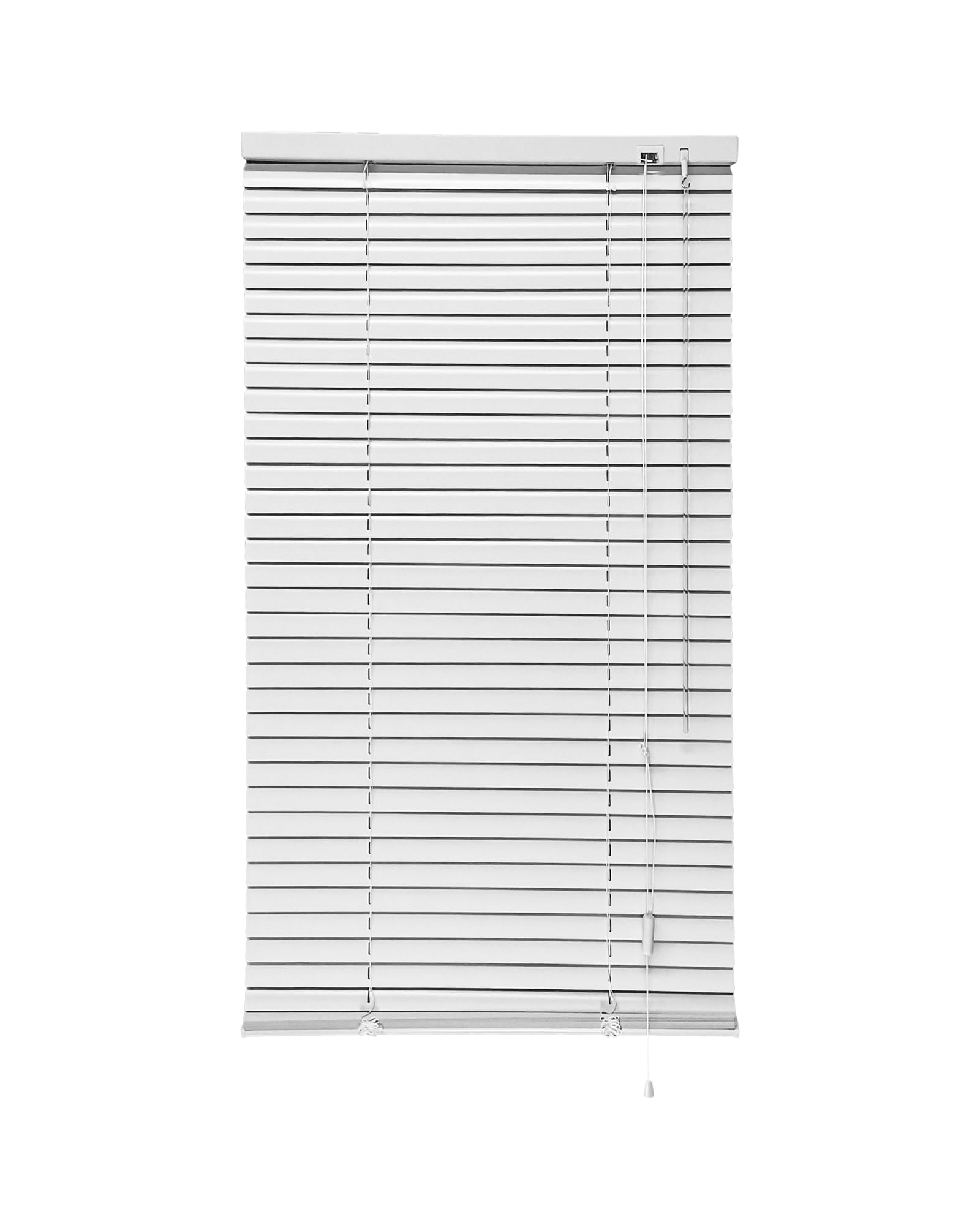 iYueMps Aluminium Venetian Blinds(75cm x 160cm) for Clamping or Dirlling Window Blinds Strong Trimmable Easy Fit 25mm Slat for Home, Office, Bathroom, Bedroom, Living Room, Kitchen-White — image 1