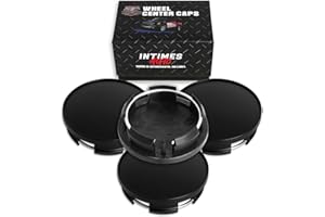 InTimesAuto 63MM 2.5 Inch Wheel Center Caps for Dodge Ram 6KF18TRMAA Rim Wheel Center Hub Caps, Pack of 4 Matte Black