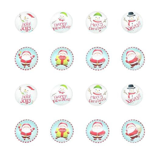 Umiwe 16 PCS Iman Frigorifico de Cristal para Navidad,Lindos ...