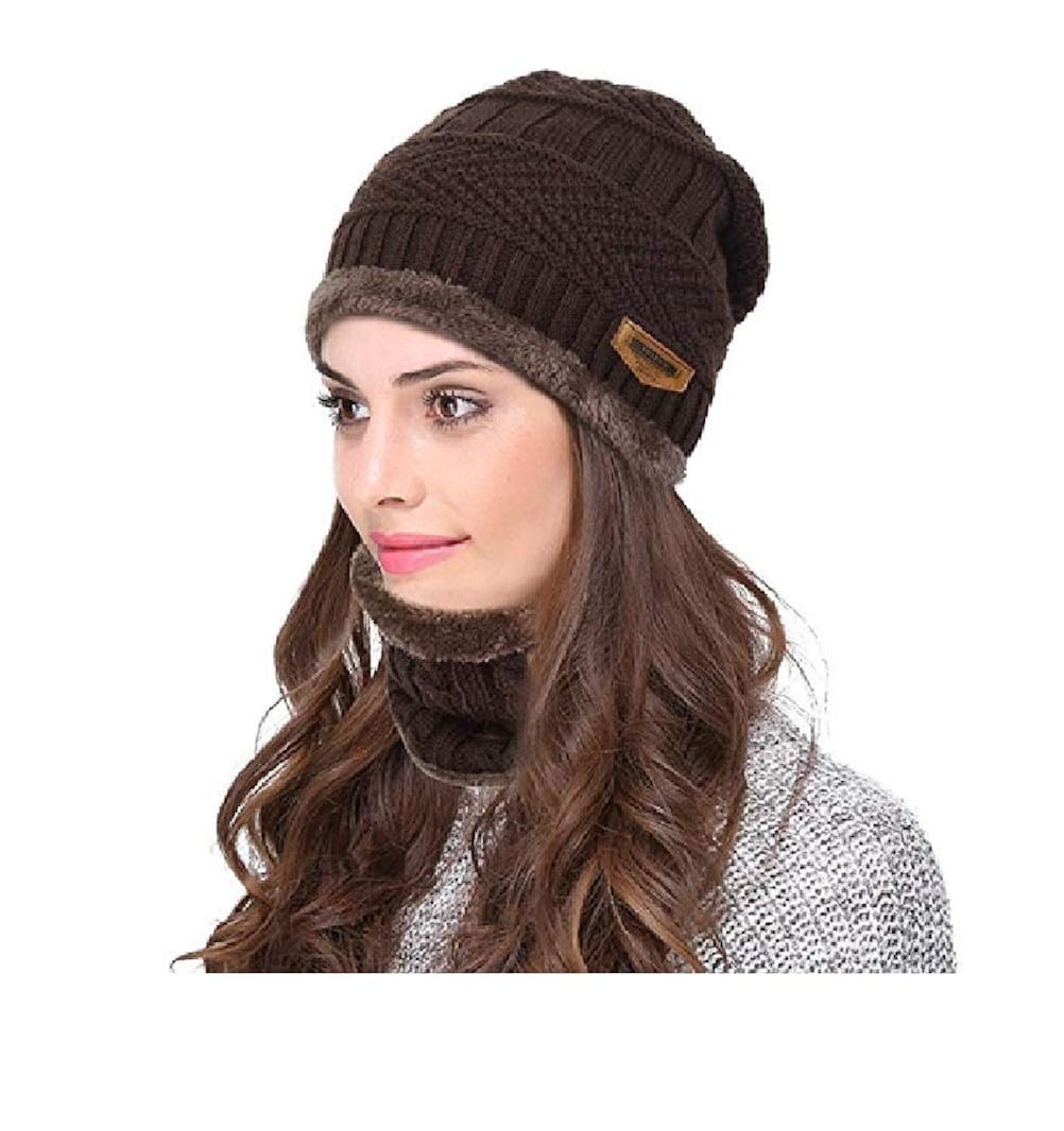 womens brown winter hat