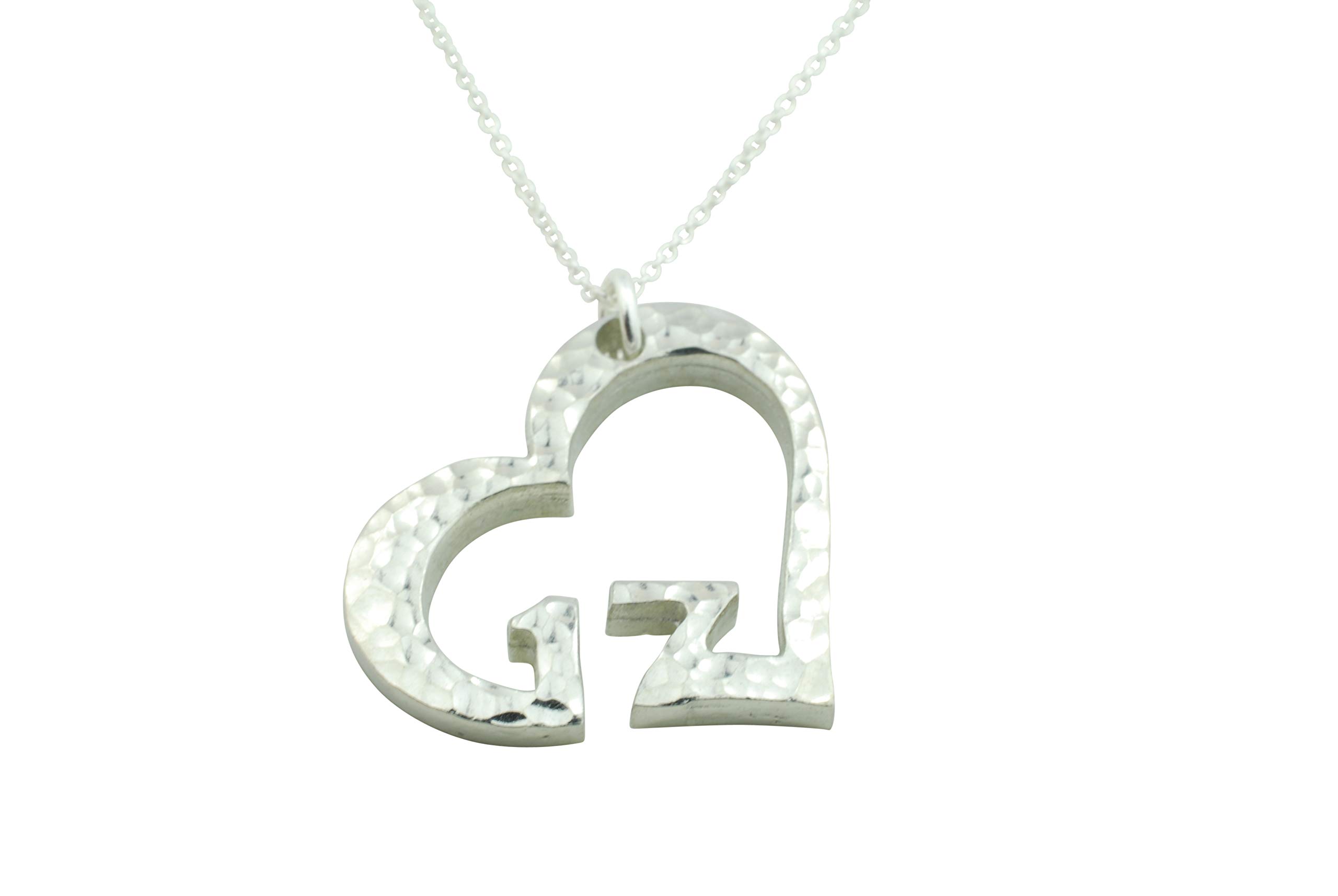17th Anniversary Beaten Heart Pendant – 17 Year