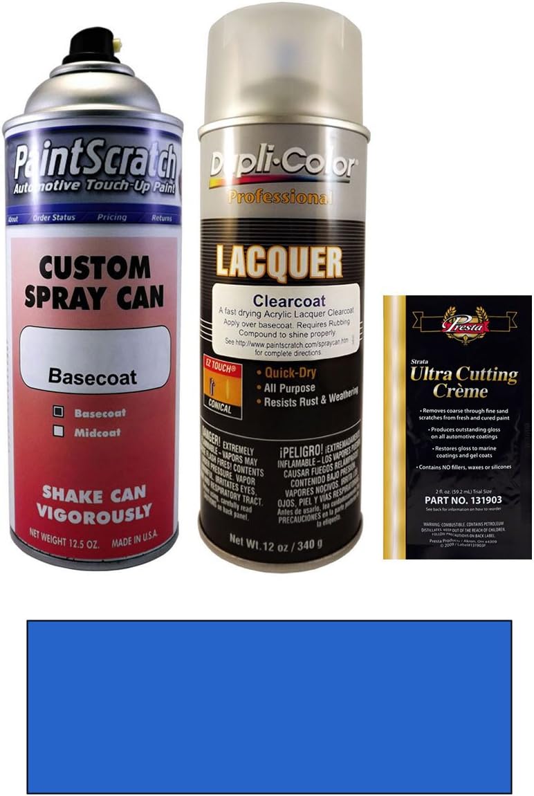 12.5 Oz. Lightning Blue Metallic Spray Can Paint Kit for