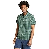 Eddie Bauer Mens Pack It Seersucker Short-Sleeve Shirt