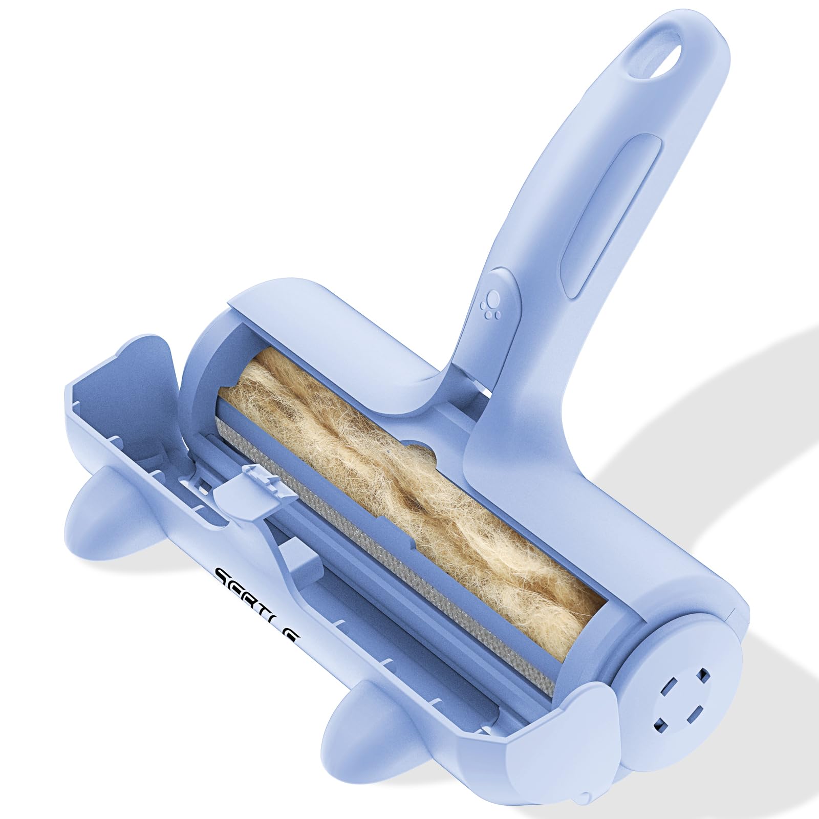Sebtle Pet Hair Remover Roller,Reusable Animal Hair Removal Brush for Dogs and Cats,Lint Remover Easy to Clean Pet Fur from Carpet,Sofa,Bedding,Furniture and Rugs,Blue