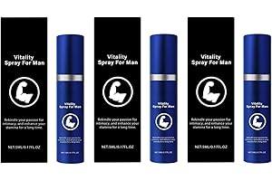 Vitality Men's Enhancement Spray, Premium Intimate Wellness Formula, 5ml/0.17fl.oz, Blue Metal Canister, Extended Duration Su