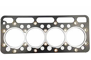 WSbaodan Cylinder Head Gasket 15834-03310 16602-03310 Compatible with Kubota V1902 Engine Tractor Excavator New Holland Skid-Steer Loader L555 L553