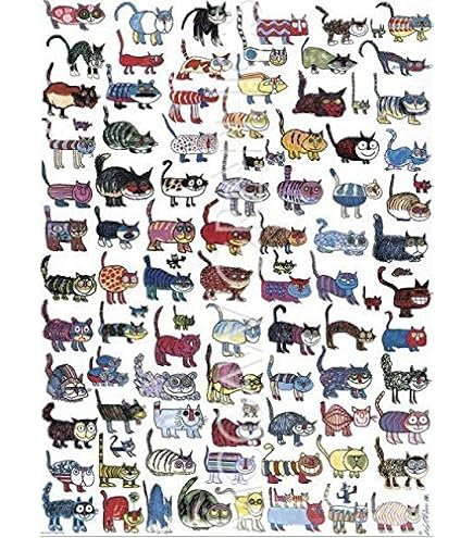 Amazon.com: 100 Cats and a Mouse 2x Matted 28x40 Large Gold Ornate