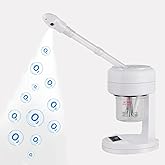 HeavenBird Nano Ionic Facial Steamer, Portable Face Steamer with LCD Screen, Extendable 360° Rotating Arm, Rotatable Nozzle, Hot Mist Function for Personal Care at Home or Salon