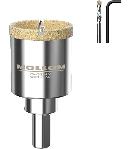 60mm (2-3/8") Diamond Hole Saw For Granite & Masonry – ILOVETOOL Drill Bit, Silver