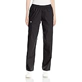 Wink WonderWORK Scrubs for Women, Pullon Cargo Scrub Pants Black