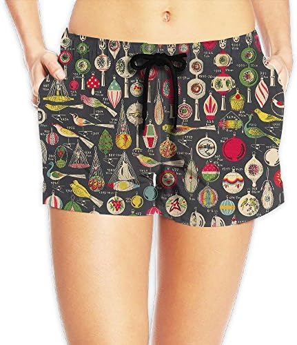 HSFJJJ Glass Christmas Ornaments Women's Fashion Watersports Swim Trunks