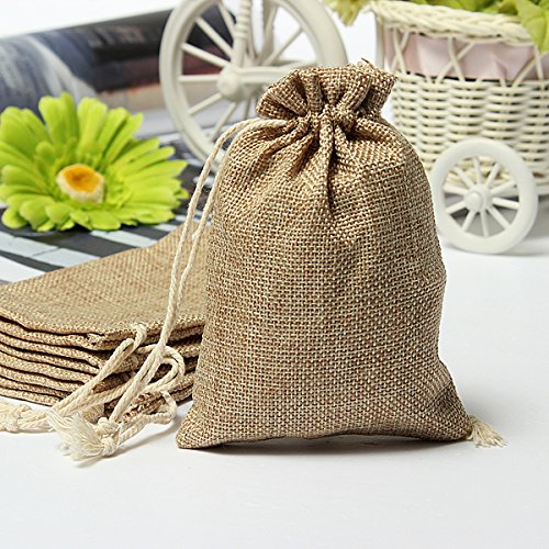 Gift Packaging Supplies - Burlap Favor Bags Wedding Small Rtic Sack Makeup Candy Boxes Jute - Faux Burlap Hessian Mini Bags Rtic Wedding Favor Gift Bag - Burlap Wedding Favor Bags - 1PCs