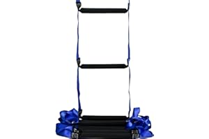 SMYAXUNW 9.8ft Fire Escape Ladder - Emergency Safety Rope for 2-3 Story Homes, Reusable Window/Balcony Ladder, Durable Quick Escape