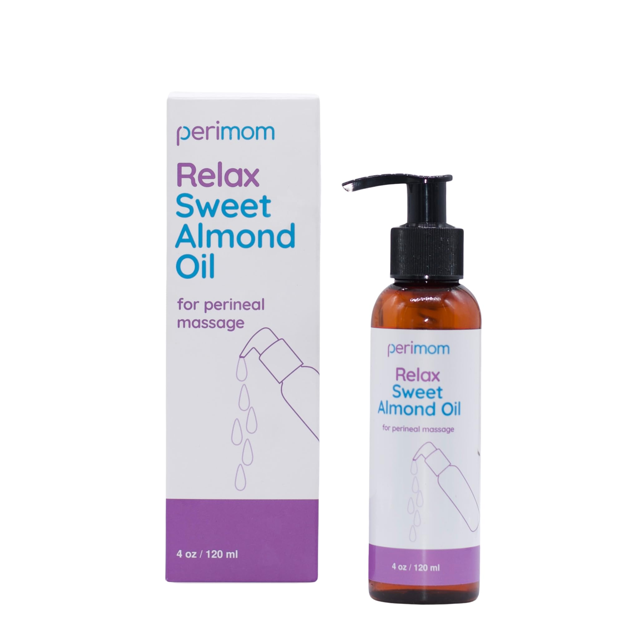 Perimom Perineal Massage Oil - XL 120 ml - with a Push-top Pump
