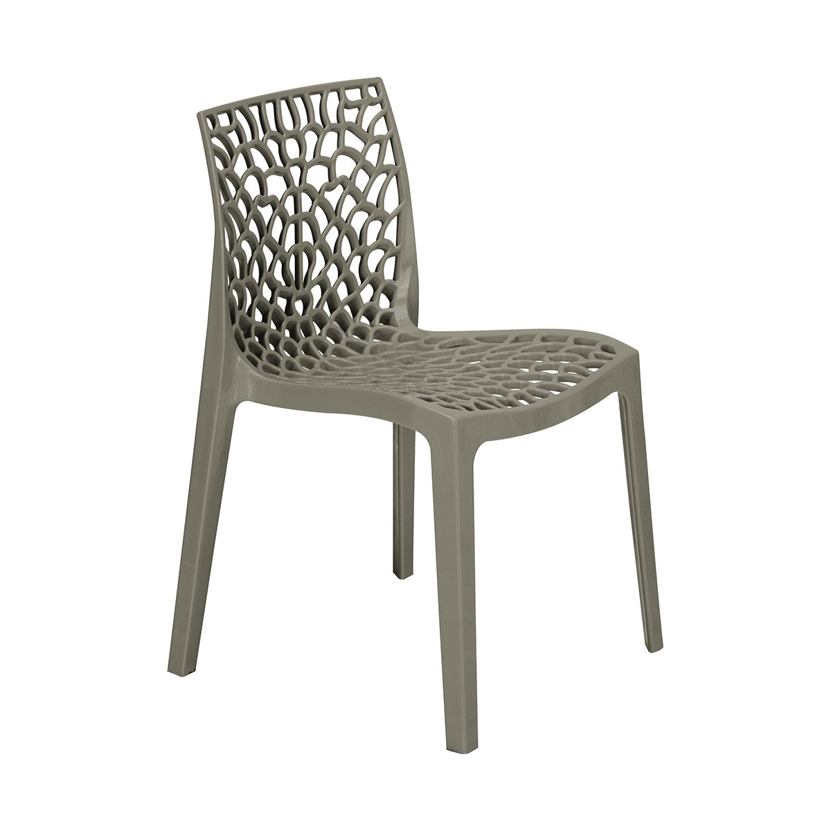 Grandsoleil Upon Gruvyer Polypropylene Stackable Chair, 51 X 52 X 81 Cm Pearl Grey — image 1